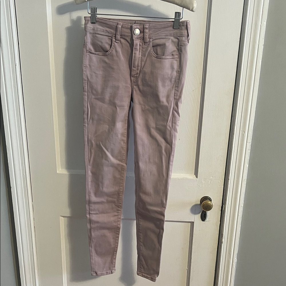 American Eagle Outfitters Women's Skinny Jeans - Light Pink